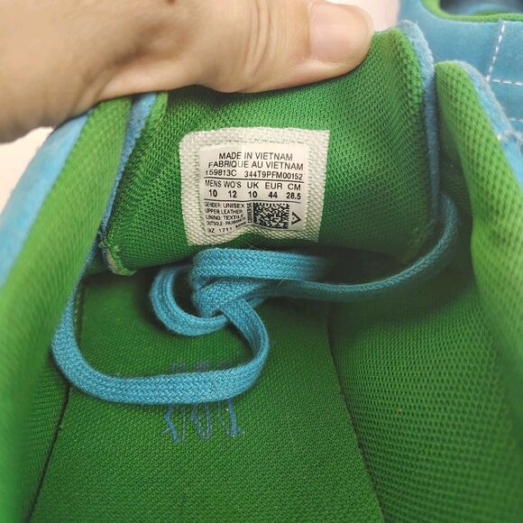 FLAW Converse One Star Ox Blue Green Suede Shoes Sneakers Mens Size 10 Womens 12 - Picture 7 of 8